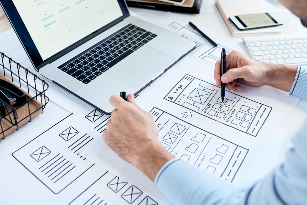 Wireframes for mobile apps