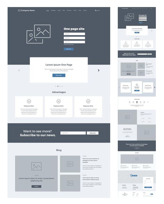 Wireframes, Layouts, Basic designs, templates, product samples, design structure